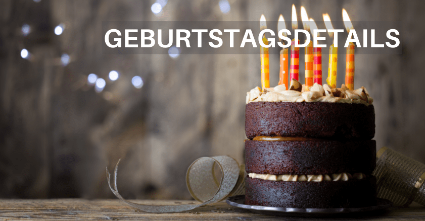 GEBURTSTAGSDETAILS KAUFEN